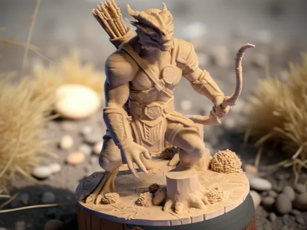 Figurine archer Dragonborn