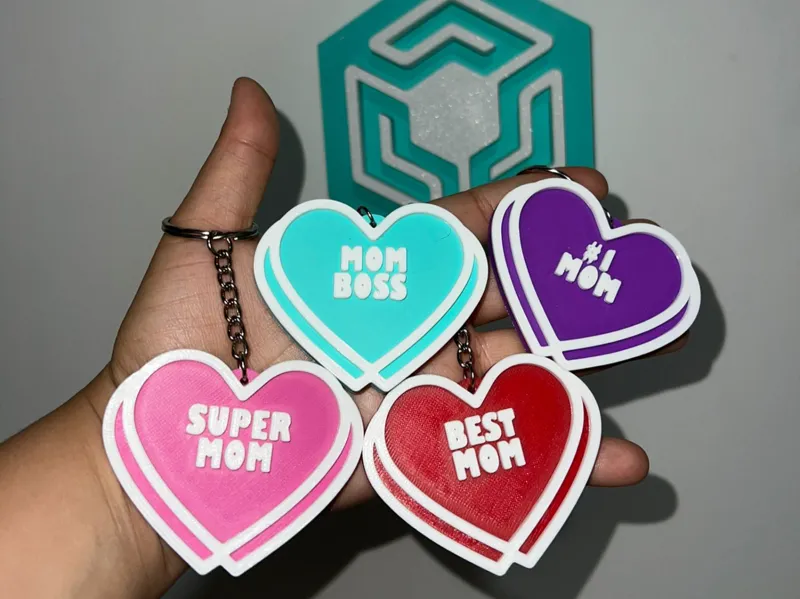Multiple Heart Keychain (Mon Edition)
