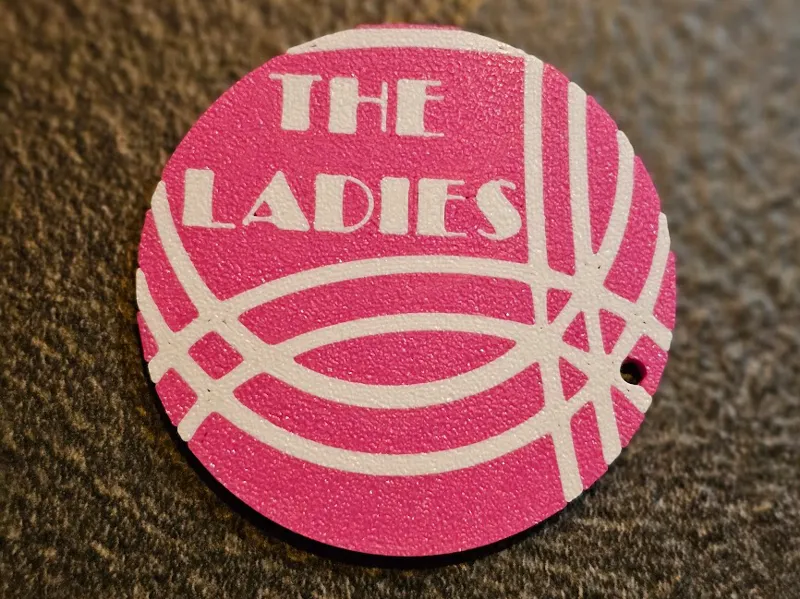 The Ladies Petanque Keychain With Hole