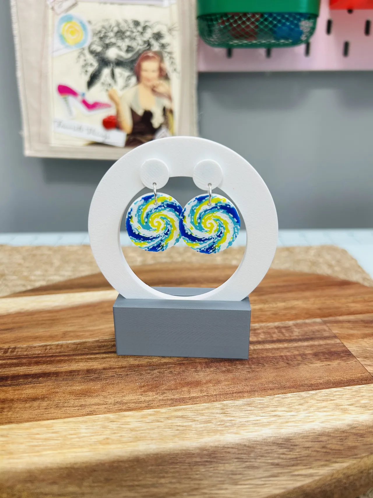 Van Gogh Inspired Earrings view 3