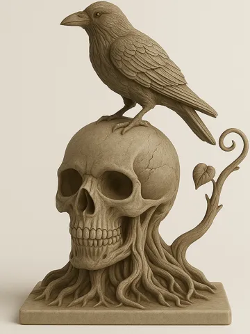 Adorno temático: Crow & Skull Tree — vista de referencia 2