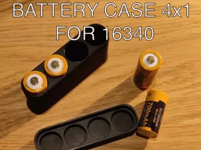 Battery case 4x1 For 16340