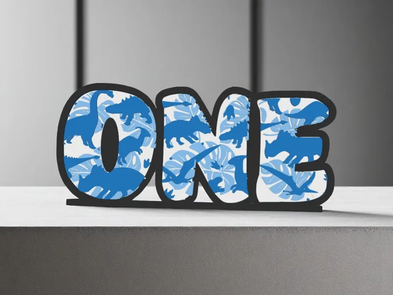 Mandala Style "ONE" Layered Table Decor