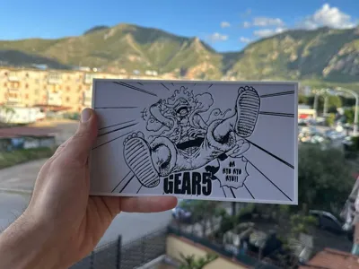 Luffy Gear 5 Panel Manga- One Piece