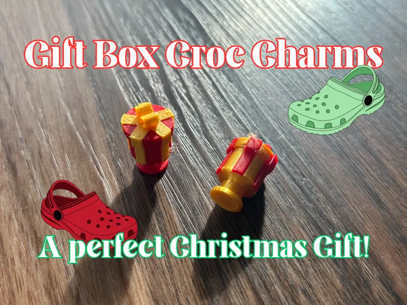 Gift Box Croc Charms 
