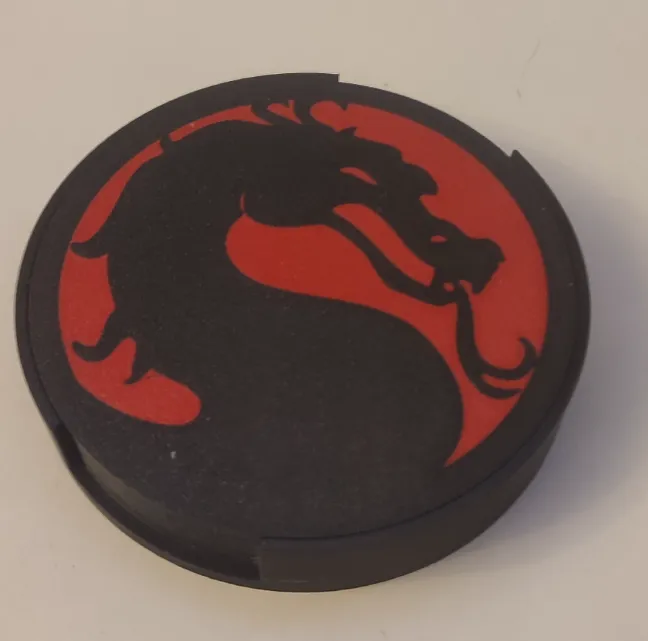 Mortal Kombat glass coaster