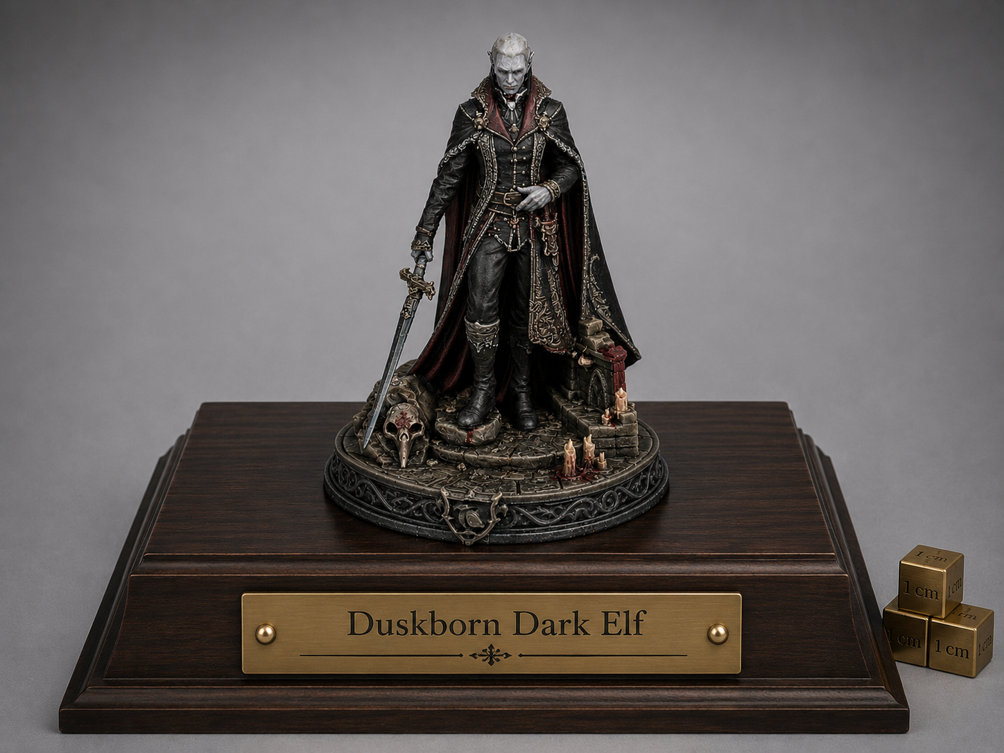 Duskborn Dark Elf Miniature