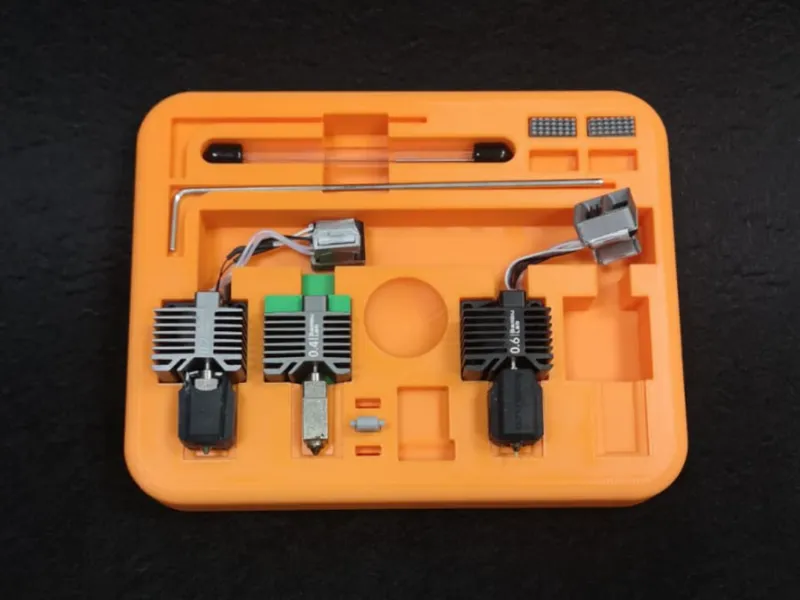 Top scatola accessori bambulab con hotend completi