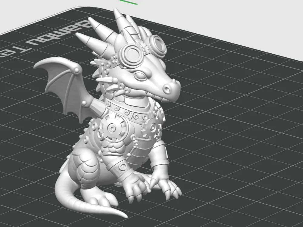 Dragon steampunk style - Free 3D Print Model - MakerWorld
