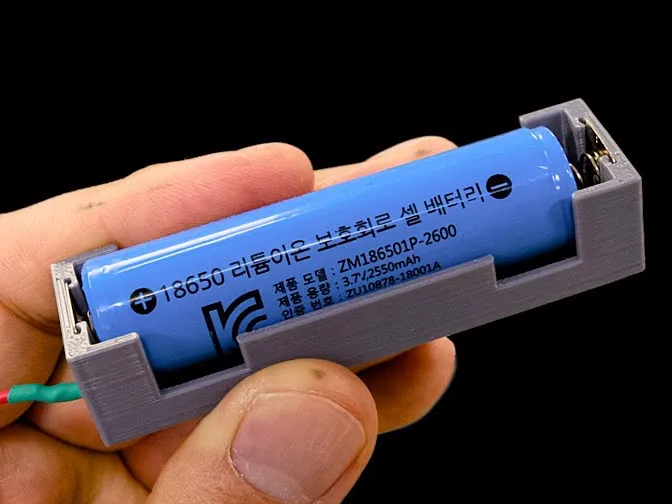 18650 Battery Holder with Protection Circuit