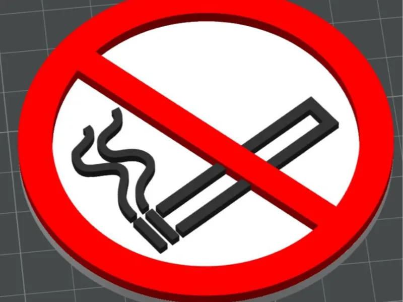 Schild für Rauchverbot