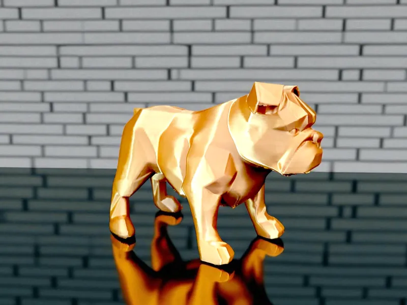 Low Poly French Bulldog