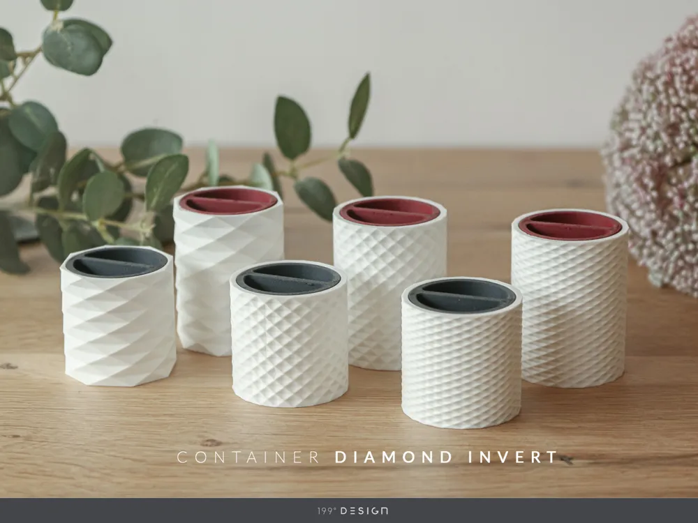 Small Storage Container - Diamond Invert by 199° DESIGN - MakerWorld