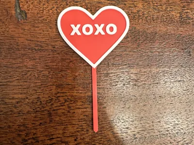 Valentine’s Day Heart Cake Toppers (AMS Optimized)