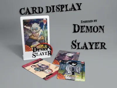 Card display for Demon Slayer cards