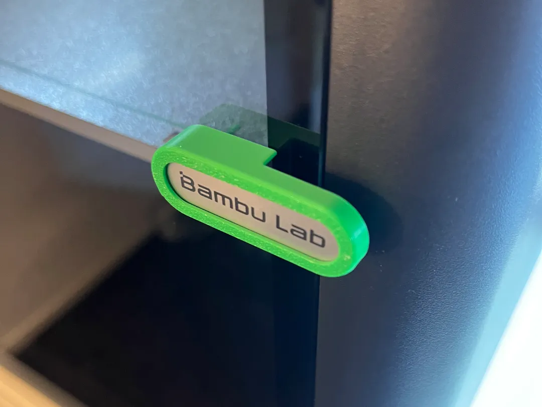 Cover for P1S / P2S / X1C Door Handle - Free 3D Print Model - MakerWorld