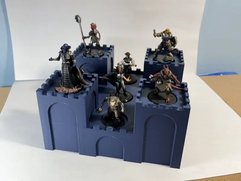 3x3 Miniature Display Stand with Towers