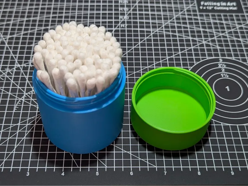 SImple Cotton Swab Jar with Icon