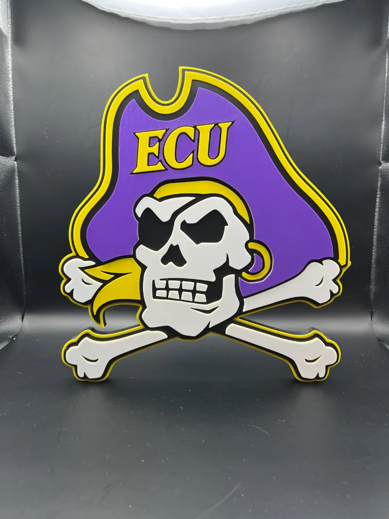 ECU Logo Sign Display Wall Desk Shelf Art