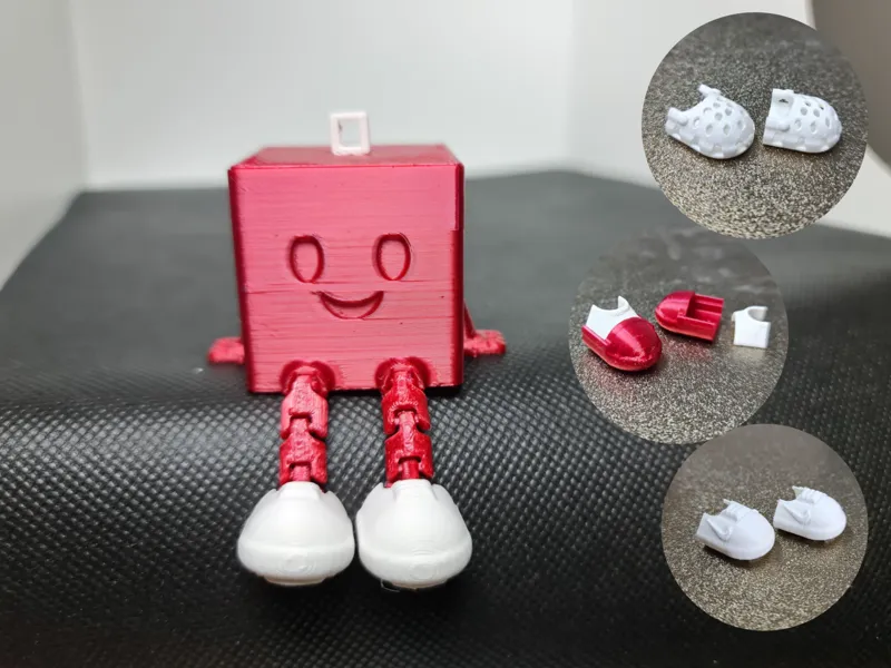 Articulated Square Bauble (with shoe)
