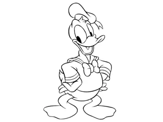 Donald Duck Schablone