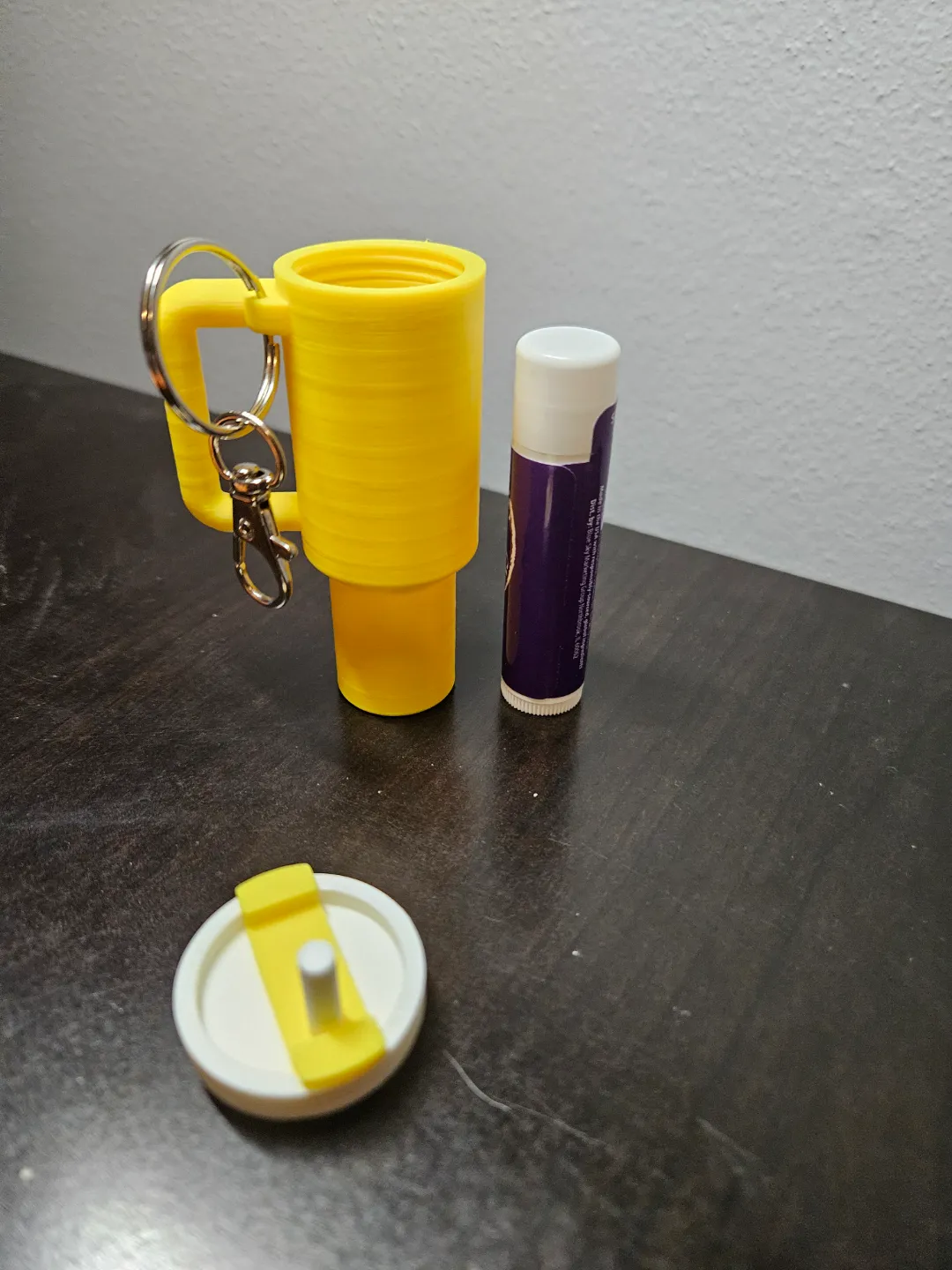 Drink Tumbler Keychain Chapstick Holder view 4