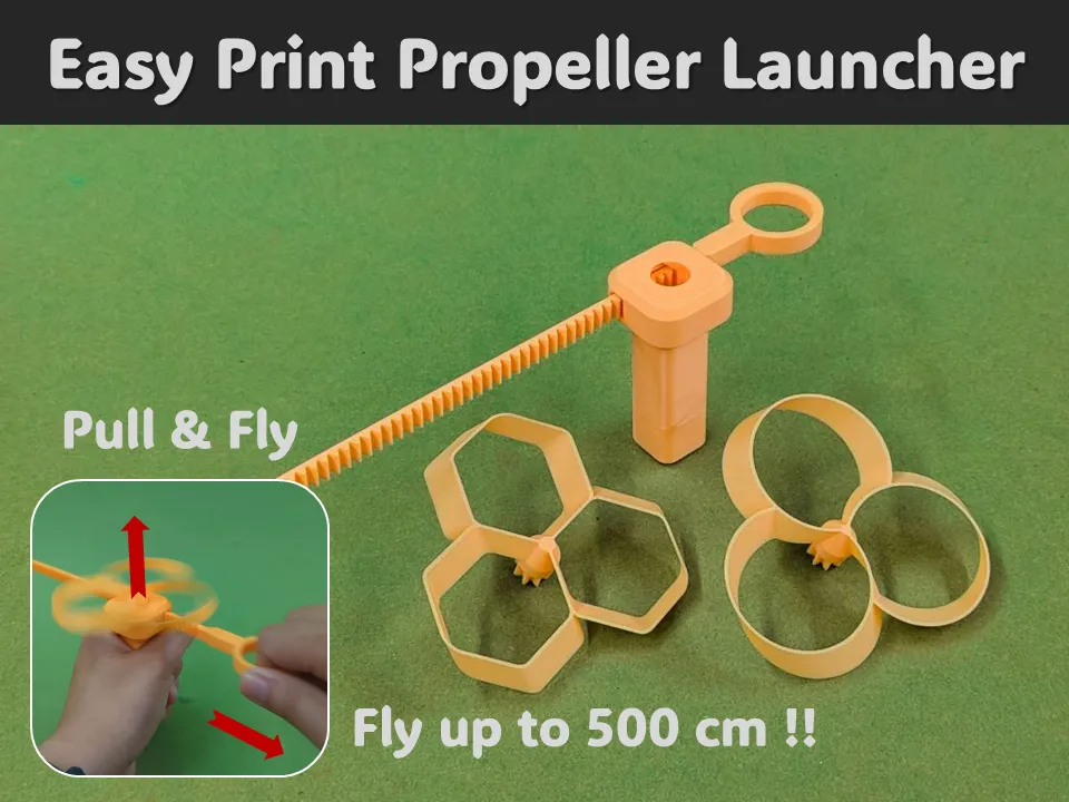 Easy print propeller launcher view 2