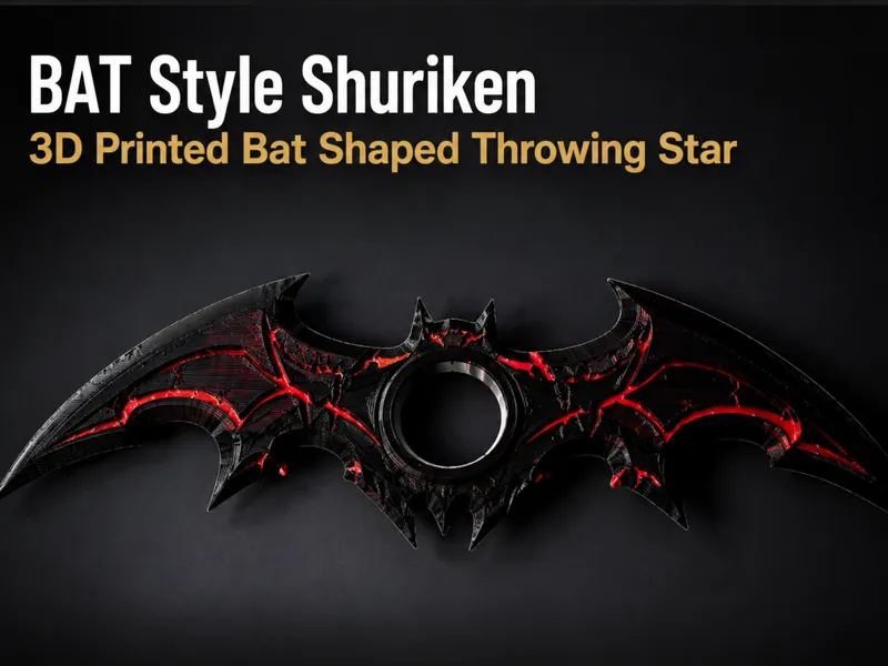 Bat Style Shuriken - Multi Color and Single Color