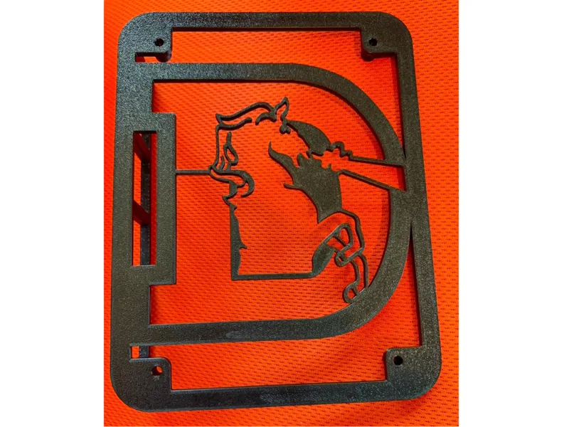 Denver Broncos Jeep Wrangler light grill
