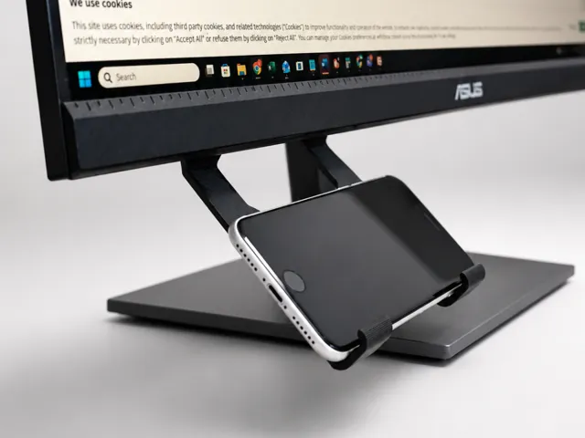 Under-Monitor Phone Holder