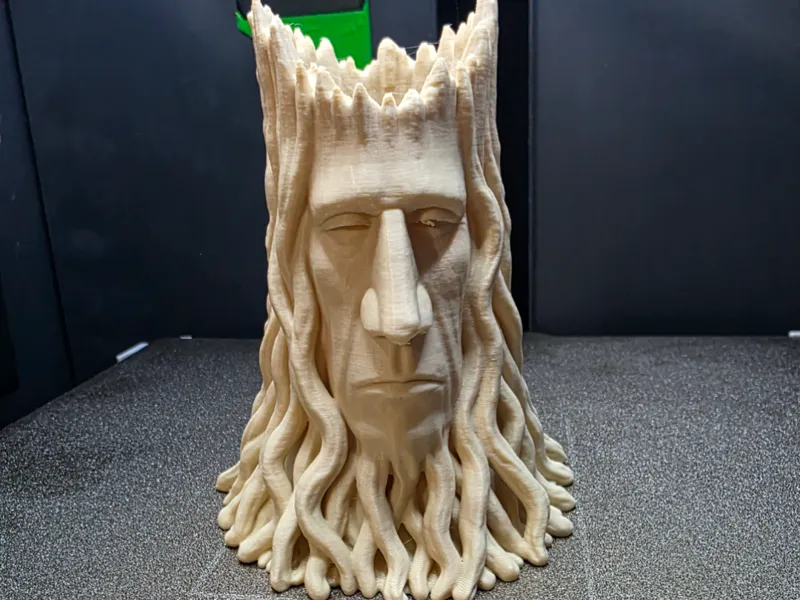 Easter Island Head Roots Vase