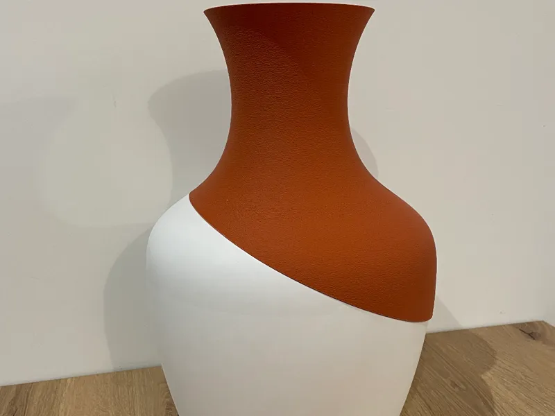 Vase bi-matière
