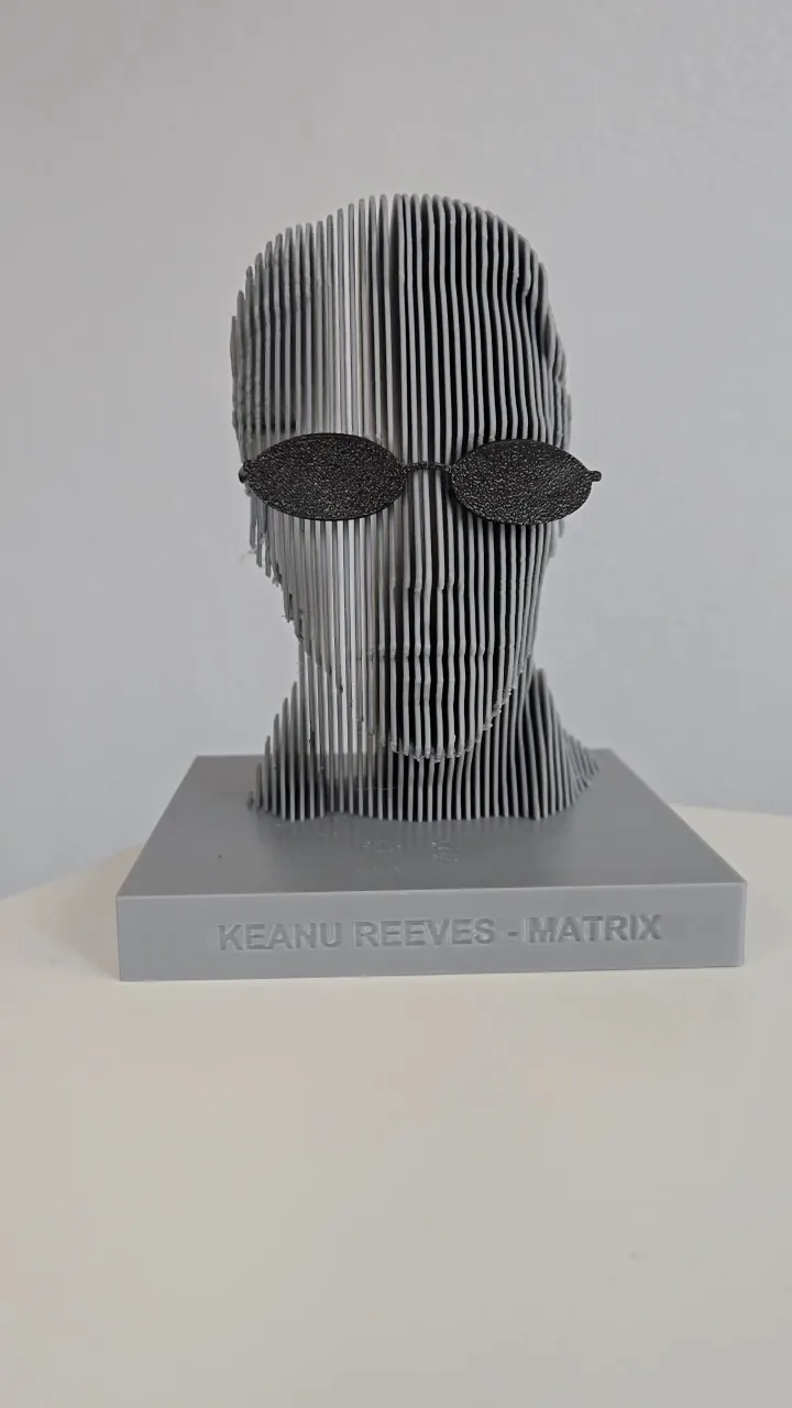 Keanu Reeves Statue (Matrix) by luca.cambianica MakerWorld: Download ...