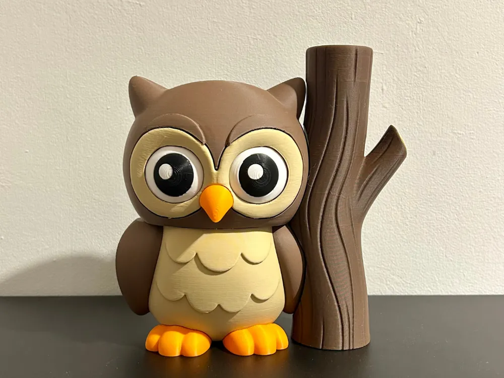 Accesorio para impresora 3D: Cute Owl _ NO AMS. Referencia del modelo original.