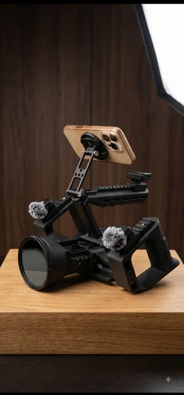 Letrero o emblema decorativo: DJI Osmo Pocket 3 & 4 • Modulares Cinema Rig — vista de referencia 3