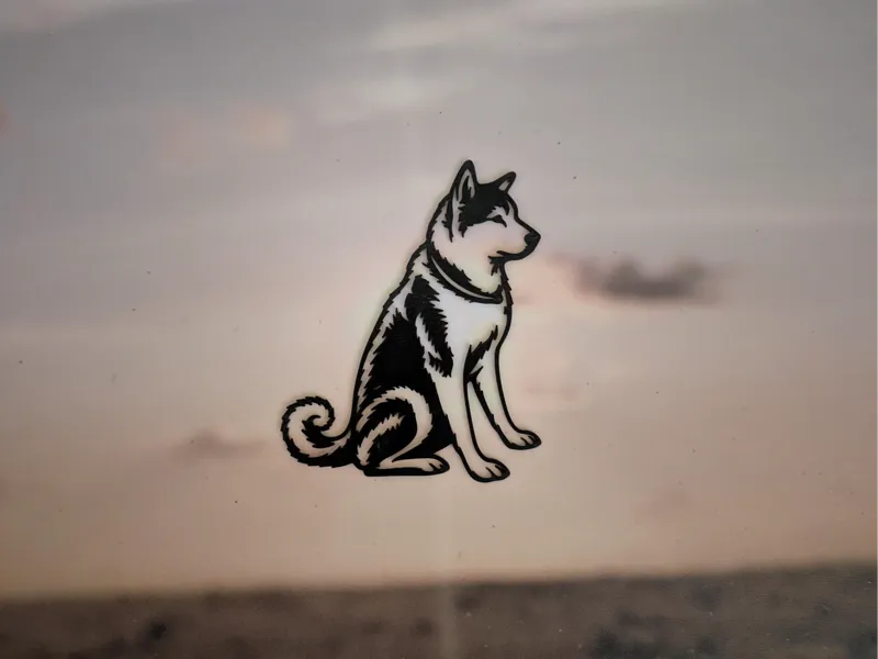 Akita silhouette