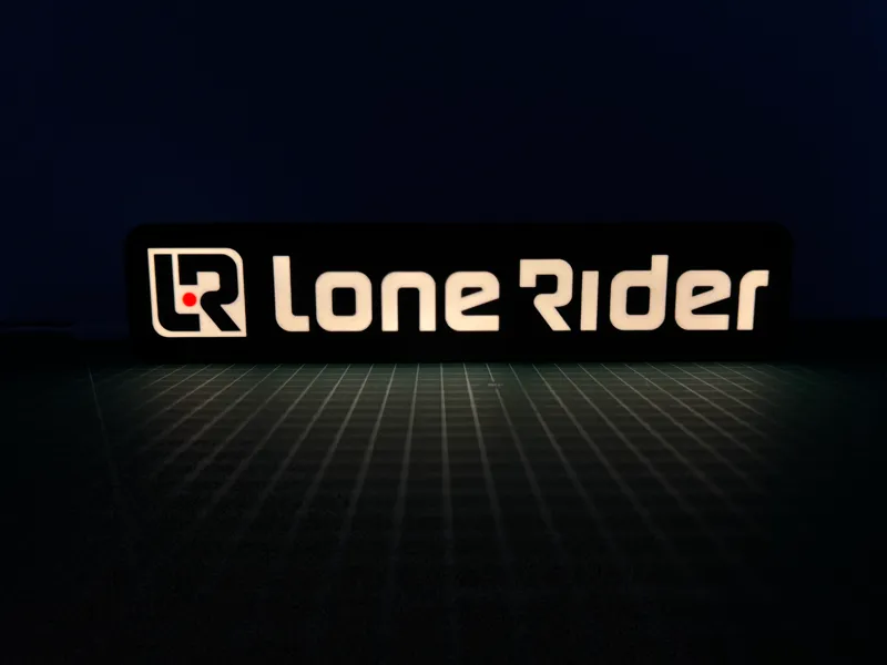 Lone Rider Light Box
