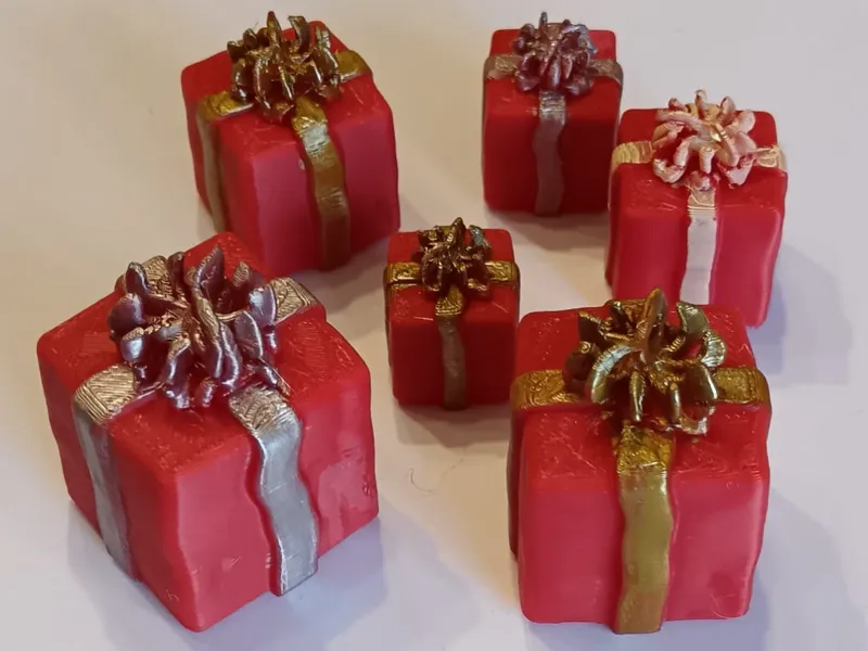 3D Printable Gift Box Set - 6 Miniature Presents