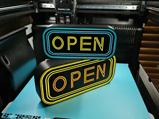OPEN sign light box 