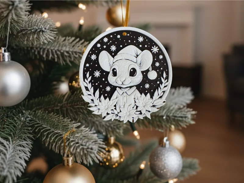 Christmas Mouse Decoration