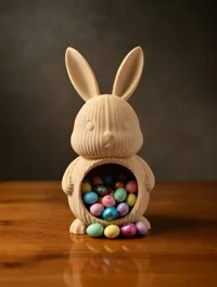 Lapin de Pâques porte-bonbons — photo 3