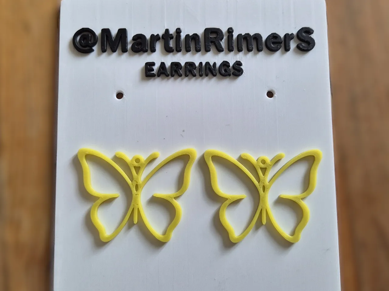 Butterfly earrings view 3
