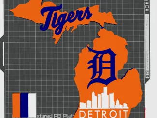 Detroit Tigers Desk/wall decor