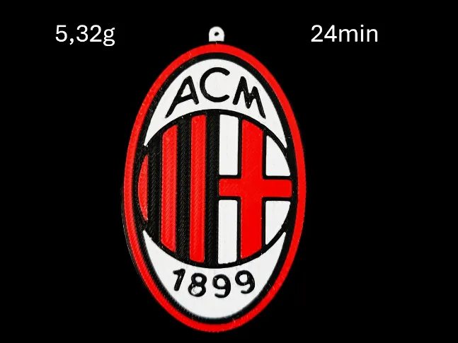 milan logo keychain