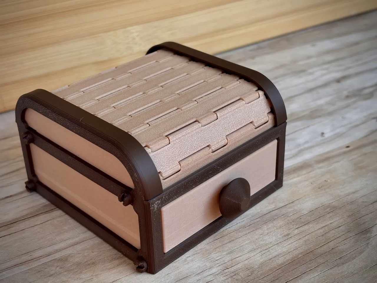 Tambour Box | Roll top Storage | Organizer view 3