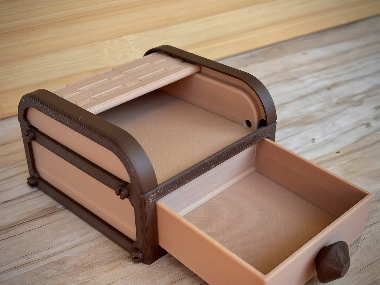 Tambour Box | Roll top Storage | Organizer view 4