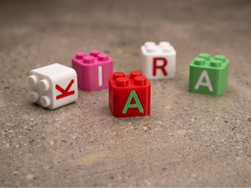 Personalized Square Name Blocks