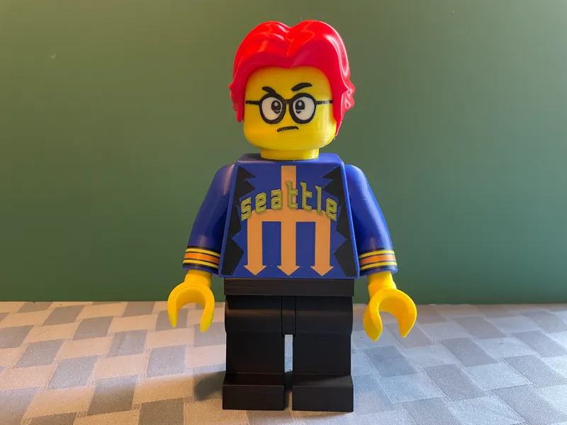 MLB Seattle Mariners Fan 2 Big Brick Figure (6:1)