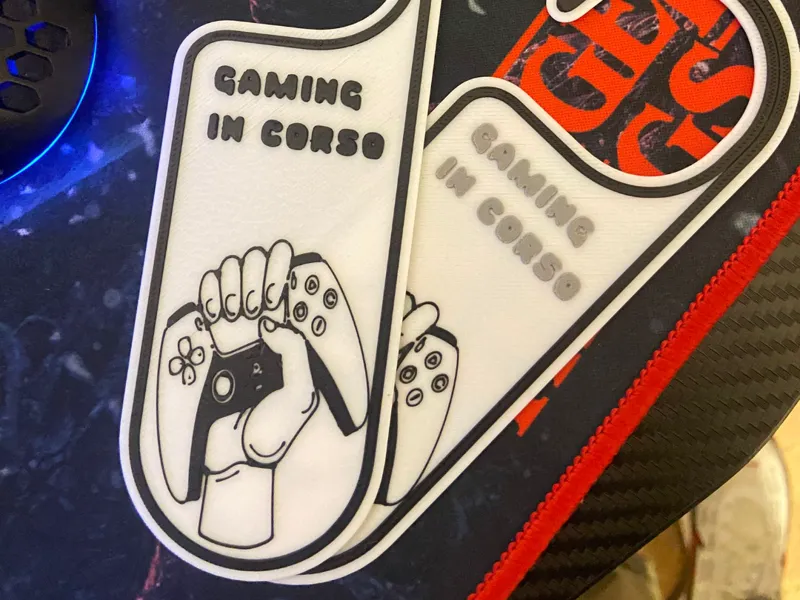 cartello gaming per porta