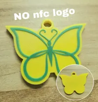 NO LOGO butterfly keychain